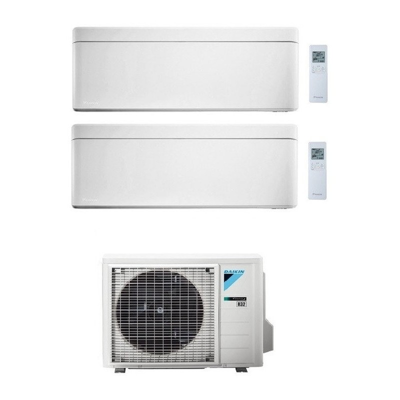 condizionatore daikin dual split stylish 70007000 btu bianco wifi inverter 2mxm68n