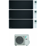 CONDIZIONATORE DAIKIN TRIAL SPLIT STYLISH 7000+7000+7000 BTU TOTAL BLACK WIFI INVERTER 3MXM68N A+++