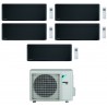 CONDIZIONATORE DAIKIN PENTA SPLIT STYLISH 7000+7000+7000+7000+7000 BTU TOTAL BLACK WIFI INVERTER 5MXM90N A+++