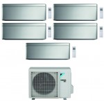 CONDIZIONATORE DAIKIN PENTA SPLIT STYLISH 7000+7000+9000+12000+18000 BTU SILVER WIFI INVERTER 5MXM90N A+++