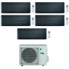 CONDIZIONATORE DAIKIN PENTA SPLIT STYLISH 7000+7000+7000+7000+9000 BTU REAL BLACKWOOD WIFI INVERTER 5MXM90N A+++