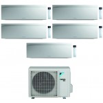 CONDIZIONATORE DAIKIN PENTA SPLIT EMURA 7000+7000+7000+7000+12000 BTU BIANCO WIFI INVERTER 5MXM90N A+++