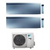 CONDIZIONATORE DAIKIN EMURA 3 DUAL SPLIT 7000+9000 BTU SILVER WIFI INVERTER 2MXM40N A+++