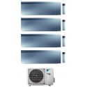 condizionatore daikin quadri split emura 7000700070007000 btu silver wifi inverter 4mxm68n