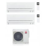 CONDIZIONATORE MITSUBISHI MSZ-APVGK WIFI R-32 DUAL SPLIT 7000+12000 WI-FI MXZ-2F42VF A+++