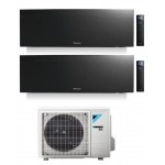 CONDIZIONATORE DAIKIN EMURA 3 DUAL SPLIT 7000+7000 BTU BLACK WIFI INVERTER 2MXM40N A+++