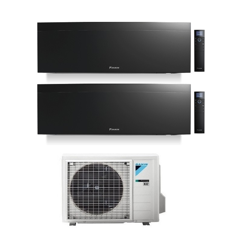 condizionatore daikin dual split emura 70007000 btu black wifi inverter 2mxm40n