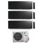 CONDIZIONATORE DAIKIN EMURA 3 TRIAL SPLIT 7000+7000+9000 BTU BLACK WIFI INVERTER 3MXM40N A+++