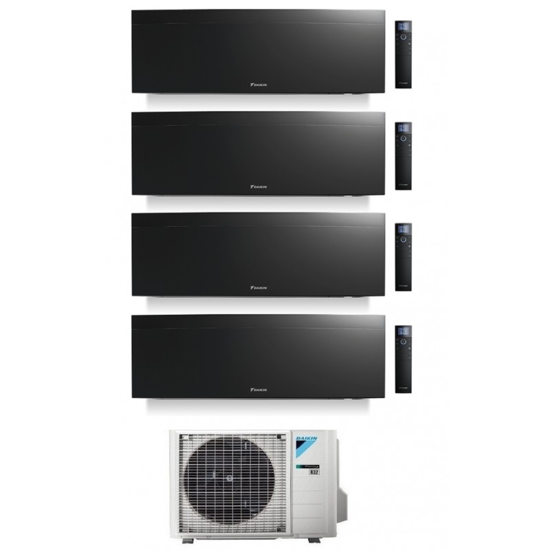 condizionatore daikin quadri split emura 7000700070007000 btu black wifi inverter 4mxm68n