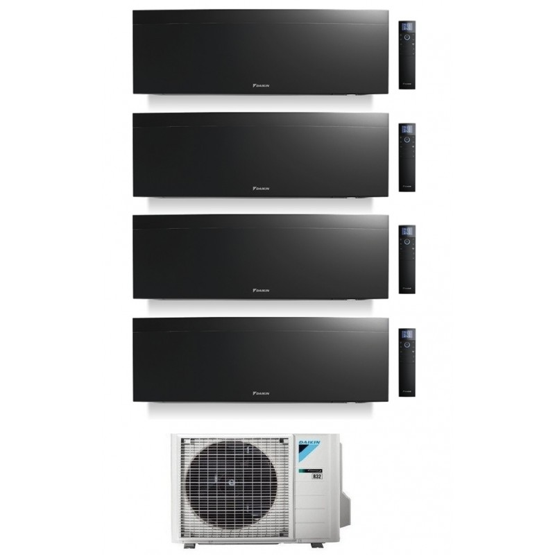 condizionatore daikin quadri split emura 700070001800018000 btu black wifi inverter 4mxm80n