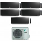 CONDIZIONATORE DAIKIN EMURA 3 PENTA SPLIT 7000+7000+7000+7000+7000 BTU BLACK WIFI INVERTER 5MXM90N A+++