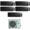 CONDIZIONATORE DAIKIN EMURA 3 PENTA SPLIT 7000+7000+7000+7000+7000 BTU BLACK WIFI INVERTER 5MXM90N A+++