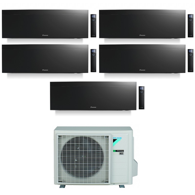 condizionatore daikin penta split emura 70007000700070007000 btu black wifi inverter 5mxm90n