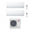 CONDIZIONATORE MITSUBISHI DUAL SPLIT MSZ-BT 7000+7000 BTU WIFI INVERTER MXZ-2F33VF A++