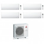 CONDIZIONATORE MITSUBISHI QUADRI SPLIT MSZ-BT 7000+7000+7000+18000 BTU WIFI INVERTER MXZ-4F72VF A++