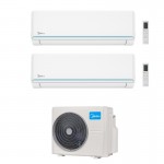 CONDIZIONATORE MIDEA DUAL SPLIT EVOLUTION 9000+9000 BTU INVERTER M2OH-14HFN8-Q A++