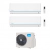 CONDIZIONATORE MIDEA DUAL SPLIT EVOLUTION 9000+18000 BTU INVERTER M2OE-18HFN8-Q A++