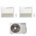 condizionatore samsung dual split console a pavimento 90009000 btu inverter aj050txj2kg eu