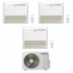 CONDIZIONATORE SAMSUNG TRIAL SPLIT CONSOLE A PAVIMENTO 9000+9000+9000 BTU INVERTER AJ052TXJ3KG/EU A+++