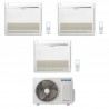 CONDIZIONATORE SAMSUNG TRIAL SPLIT CONSOLE A PAVIMENTO 9000+9000+9000 BTU INVERTER AJ068TXJ3KG/EU A++