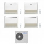 CONDIZIONATORE SAMSUNG QUADRI SPLIT CONSOLE A PAVIMENTO 9000+9000+9000+9000 BTU INVERTER AJ080TXJ4KG/EU A++