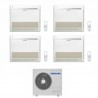 CONDIZIONATORE SAMSUNG QUADRI SPLIT CONSOLE A PAVIMENTO 9000+9000+9000+12000 BTU INVERTER AJ080TXJ4KG/EU A++