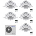 condizionatore samsung penta split cassetta a 4 vie mini windfree 9000900090001200018000 btu inverter aj100txj5kg eu