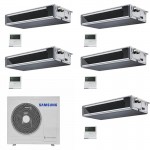 CONDIZIONATORE SAMSUNG PENTA SPLIT CANALIZZABILE 9000+9000+9000+9000+12000 BTU INVERTER AJ100TXJ5KG/EU A++