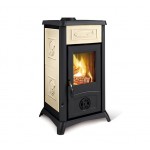 STUFA A LEGNA LA NORDICA EXTRAFLAME GEMMA 6,0 KW IN MAIOLICA COLORE LIBERTY PANNA AD ARIA