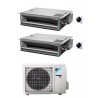 CONDIZIONATORE DAIKIN DUAL SPLIT CANALIZZABILE ULTRAPIATTO 9000+9000 BTU INVERTER 2MXM40N CON COMANDO A FILO A+++