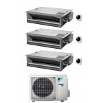 CONDIZIONATORE DAIKIN TRIAL SPLIT CANALIZZABILE ULTRAPIATTO 9000+9000+9000 BTU INVERTER 3MXM52N CON COMANDO A FILO A+++