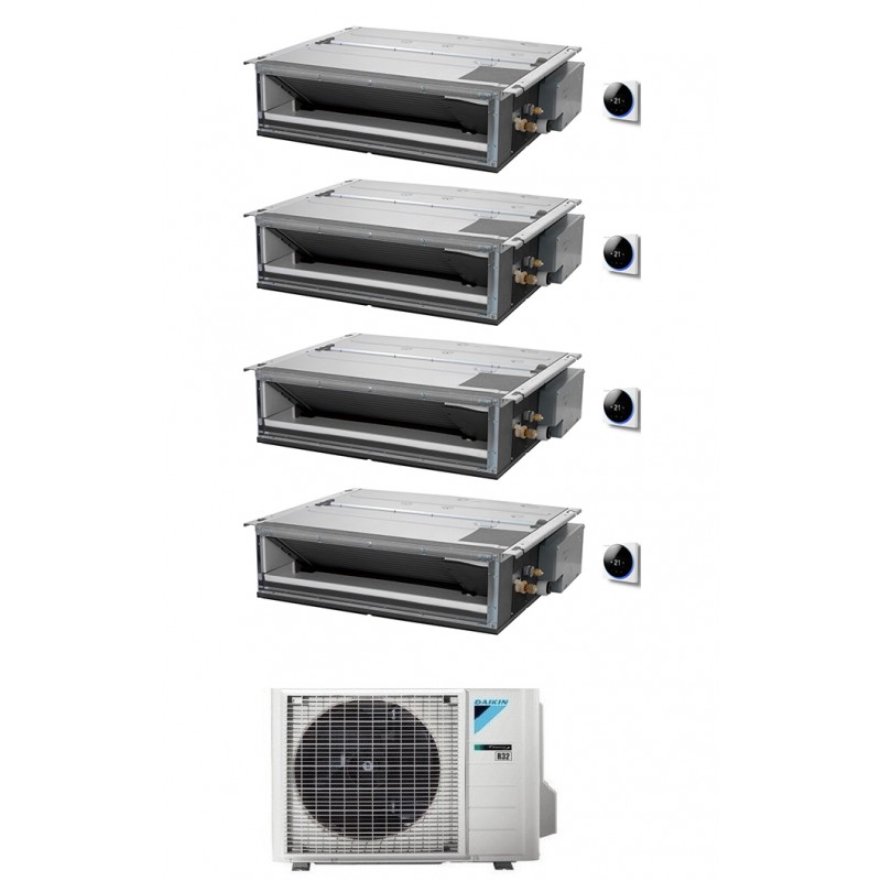 condizionatore daikin quadri split canalizzabile ultrapiatto 9000900090009000 btu inverter 4mxm68n con comando a filo