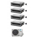 condizionatore daikin quadri split canalizzabile ultrapiatto 90009000900012000 btu inverter 4mxm68n con comando a filo