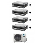 CONDIZIONATORE DAIKIN QUADRI SPLIT CANALIZZABILE ULTRAPIATTO 9000+9000+9000+12000 BTU INVERTER 4MXM80N CON COMANDO A FILO A+++