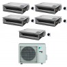 CONDIZIONATORE DAIKIN PENTA SPLIT CANALIZZABILE ULTRAPIATTO 9000+9000+9000+12000+12000 BTU INVERTER 5MXM90N COMANDO A FILO A+++