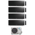 condizionatore daikin quadri split emura 700070001500018000 btu black wifi inverter 4mxm80n