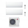 CONDIZIONATORE MITSUBISHI DUAL SPLIT MSZ-BT 12000+12000 BTU WIFI INVERTER MXZ-3F68VF A++