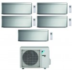 CONDIZIONATORE DAIKIN PENTA SPLIT STYLISH 7000+7000+9000+9000+18000 BTU SILVER WIFI INVERTER 5MXM90N A+++