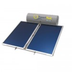 PANNELLO SOLARE SMART SOL SOLSYS300 ECOF 300 LITRI 2 COLLETTORI CIRCOLAZIONE NATURALE TETTO PIANO