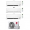 CONDIZIONATORE LG TRIAL SPLIT DUALCOOL ATMOSFERA 9000+9000+12000 BTU WIFI INVERTER MU3R19 A+++