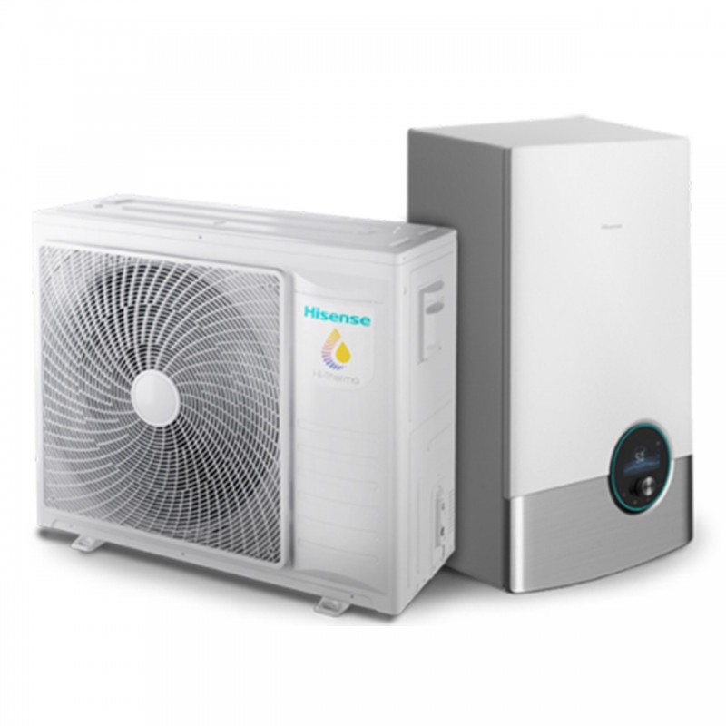 pompa di calore hisense hi therma split r 32 80 kw monofase inverter con modulo idronico separato a