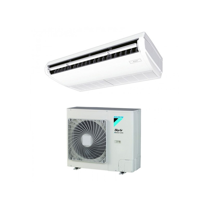 condizionatore daikin sky air pensile soffitto 24000 btu monosplit inverter r32 fha71a9 con comando a filo a