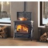 STUFA A LEGNA LA NORDICA EXTRAFLAME ISOTTA CON CERCHI EVO 11,9 KW INTERAMENTE IN GHISA SMALTATA AD ARIA