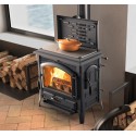 stufa a legna la nordica extraflame isotta evo 119 kw interamente in ghisa smaltata ad aria