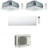 CONDIZIONATORE MITSUBISHI TRIAL SPLIT 9000 BTU MSZ-BT25VGK + 12000+12000 BTU CASSETTA A 4 VIE SLZ-M35FA2 MXZ-3F68VF