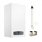 CALDAIA ARISTON CARES S A CONDENSAZIONE CAMERA STAGNA 24 KW METANO/GPL 3301637 + KIT FUMI OMAGGIO