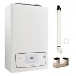 CALDAIA IMMERGAS VICTRIX TERA V2 A CONDENSAZIONE CAMERA STAGNA 24 KW GPL 3.032927 + KIT FUMI OMAGGIO