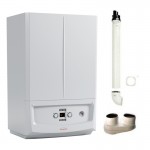 CALDAIA IMMERGAS VICTRIX ZEUS A CONDENSAZIONE CAMERA STAGNA 32 KW METANO/GPL CON ACCUMULO 3.028382 + KIT FUMI OMAGGIO