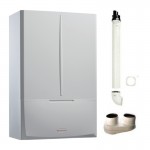 CALDAIA IMMERGAS VICTRIX KW TT A CONDENSAZIONE CAMERA STAGNA 35 KW METANO/GPL 3.025512 + KIT FUMI OMAGGIO