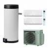 SISTEMA MULTI+ DAIKIN 5.2 KW GAS R-32 MONOFASE INVERTER CON PERFERA WALL 7000+7000 + SERBATOIO ACS 90 LITRI